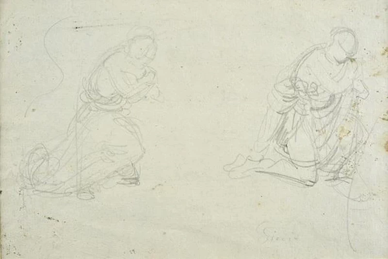 Giovanni Carnovali - 183, Studio di figure in preghiera